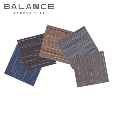 Ковровые плитки Пекин 50х50 Luxury Hotel PP Jacquard Commercial Office PVC Floor Антискользящий