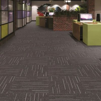Ковровые плитки Пекин 50х50 Luxury Hotel PP Jacquard Commercial Office PVC Floor Антискользящий