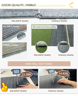 Ковровые плитки Пекин 50х50 Luxury Hotel PP Jacquard Commercial Office PVC Floor Антискользящий