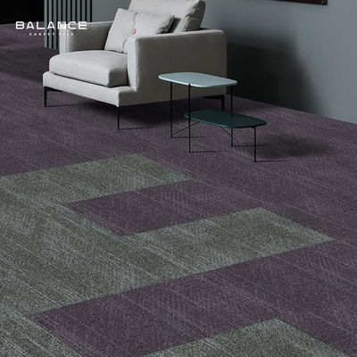 Роскошные ковровые плитки для офисов из нейлонового jacquard для квадратного пола 50x50