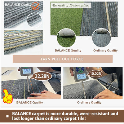 50 X 50 Mulit Level Loop Pile Washable Commercial Black Office Carpet Tiles for Office (Коммерческая черная ковровая плитка для офиса)