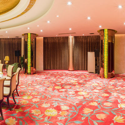 Красный ковер Axminster Custom Wool/Nylon/PP Tufted Carpet для гостиничных номеров Гостиная
