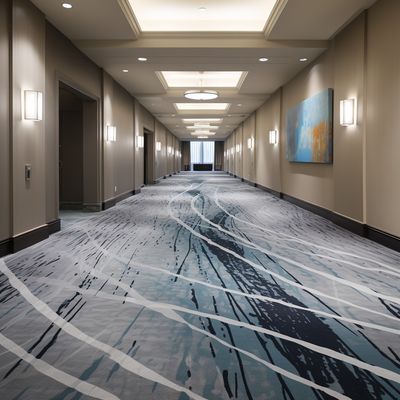 Нескользящий ковер Axminster Hotel с огнеупорной обработкой и абстрактным узором